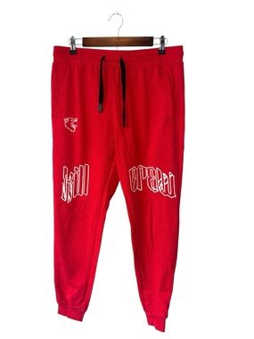Kill Crew Red Scar Jogger Sweatpants Pants Streetwear Sporty Size Mens Large